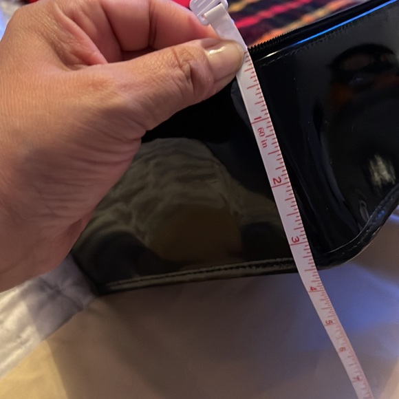 Givenchy Preloved cosmetics pouch Patton leather excellent condition satin inter - Picture 12 of 12